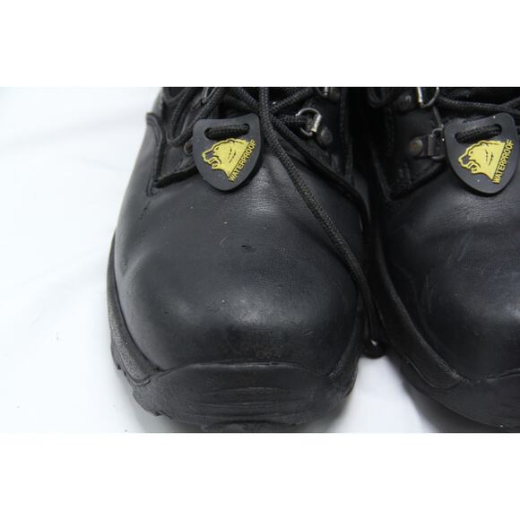 Herman Survivors Commander Military Boots Men’s Size 12 Black Leather Waterproof - Picture 3 of 9